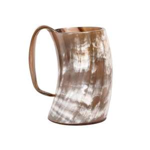 Corne à boire authentique vintage Viking en corne de buffle, tasse à bière naturelle faite à la main en forme de cloche, vente en gros - Product Image 2