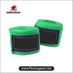ผ้าพันมือ JUST FITNESS GEARS ผลิตจากโพลีเอสเตอร์ระบายอากาศได้ดี พร้อมตัวล็อคแบบสวม ผลิตในประเทศปากีสถาน สำหรับการฝึกเพาะกาย - Product Image 2