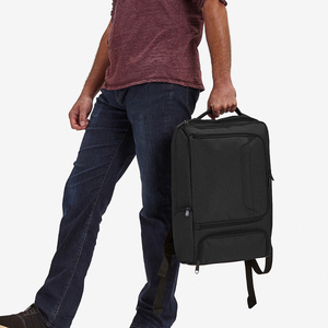 Sac à dos pour ordinateur portable en nylon et cuir imperméable, dernière collection, directement de l'usine, avec sangle de transport amovible, pour l'école et les voyages, avec options OEM et ODM - Product Image 5