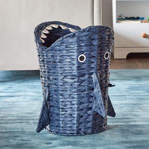 ตะกร้าผักตบชวาสานรูปทรงฉลาม ตะกร้าเก็บของทำมือ ขายส่ง เป็นมิตรกับสิ่งแวดล้อม ผลิตในเวียดนาม - Product Image 1