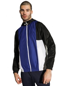 Chaqueta Deportiva Retro de Nailon con Cierre y Logotipo Bordado Personalizado, Chaqueta Cortavientos para Hombre - Product Image 3