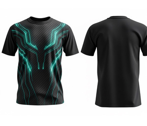 T-shirts à séchage rapide par sublimation, fournisseur de vêtements de fitness personnalisés |   Tailles pour hommes, femmes et jeunes |   Entraînement léger et à séchage rapide - Product Image 4