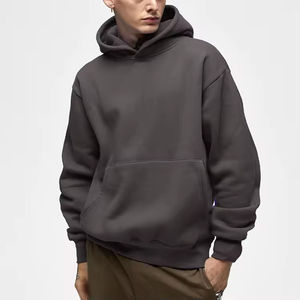 High Quality Custom Men's 400gsm <b>Thick</b> <b>Fleece</b> Cotton Distressed Hoodie Digital/Discharge Hip Hop Style Hoodies Sweatshirts - Product Image 4