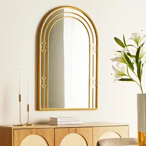 <span class=keywords><strong>Espejo</strong></span> de Pared Arqueado Art Deco, <span class=keywords><strong>Espejo</strong></span> de Pared para Baño de Lujo, Hotel Boutique, Proyectos de Interiores Residenciales de Alta Gama - Product Image 3