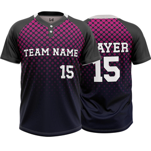 Op maat gemaakte geborduurde honkbaluniformen, shirts, groothandel, goedkope honkbaltenues, sportkleding, nieuwe bedrukte honkbalshirts - Product Image 3