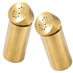 ภาชนะใส่เกลือพริกไทยทรงกลมทำจากโลหะ สำหรับโต๊ะอาหาร เคาน์เตอร์ครัว ร้านอาหาร และคาเฟ่ ใช้สำหรับใส่เครื่องปรุงรส - Product Image 3