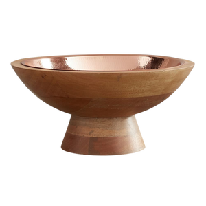 Tazón de madera de mango de diseño minimalista, nuevo, para regalo, para decoración de interiores, para frutas, para servir, para ensaladas. - Product Image 2