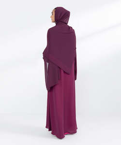 Plus Size <b>Abaya</b> Solid Color Casual Long Sleeve Custom Color Long Sleeve Islamic Clothing Hijab Women <b>Abaya</b> Printed OEM - Product Image 2