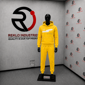 Conjunto Deportivo Amarillo con Capucha para Hombre, Sudadera y Pantalones de Algodón, Color Sólido, Estampado Frontal, Transpirable, Ropa de Otoño, Estilo Urbano Personalizado - Product Image 3