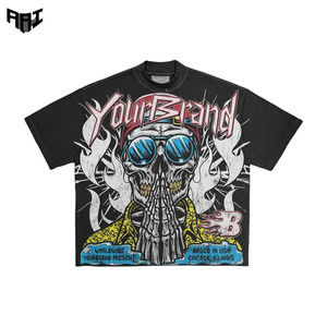 Camiseta de Hombre con Estampado Gráfico de Color Sólido Personalizada, Venta al Por Mayor, MOQ Bajo, Calidad Premium, 100% Algodón, Cuello Redondo, Proveedor de Ropa Urbana en EE. UU. - Product Image 1