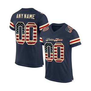 Maillot d'entraînement de football personnalisé, été, respirant, séchage rapide, antibactérien, polyester, sublimation 3D, broderie nom, numéro, club - Product Image 4