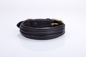 Collar de piel auténtica para perro, calidad real con relleno suave - Product Image 3