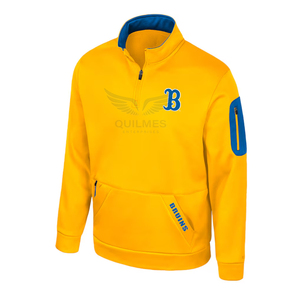 Wholesale Custom <b>Men</b>’s Quarter Zip <b>Pullover</b> <b>Jacket</b> UCLA Bruins Embroidered Logo Fleece Sports Casual Athletic <b>Jacket</b> - Product Image 2