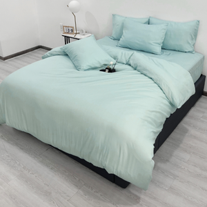 Juego de sábanas de bambú orgánico Cloudland 100%, juego de sábanas ajustadas de carbón con patrón impreso de 4 piezas al por mayor con Material de seda - Product Image 5