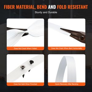 Nastro in Corda Intrecciata Resistente da 660 Piedi, Rotolo con Resistenza alla Rottura di 882 Libbre, Materiale PE, Larghezza 1/2 Pollice, Spessore 0,03 Pollici - Product Image 1