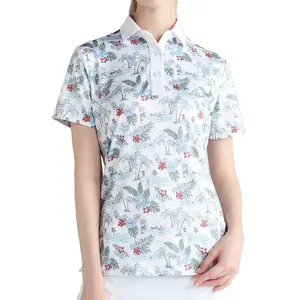 패션 소녀 레이디 여성 유니폼 골프웨어 폴로 티셔츠 티셔츠 소녀 여성 티를위한 세련된 여름 착용