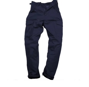 Pantalon cargo décontracté pour homme, taille mi-haute, léger, coupe droite oversize, multi-poches, en coton, vente en gros - Product Image 3