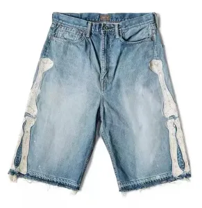 Pantalones Cortos Cargo de Algodón Grueso, Estilo Urbano, Holgados, con Múltiples Bolsillos, para Hombre, de Mezclilla Japonesa - Product Image 4