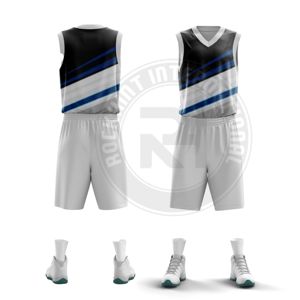 Uniforme de basket-ball classique en polyester, construction légère et durable, confort optimal, conçu pour les sports d'équipe et les performances sportives - Product Image 4