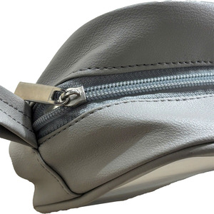 Vietnam Airlines PU Pouch Fashion Grey Color Best Choice <b>Print</b> Logo YKK Zipper Gift Bag Cheap Price Wholesale - Product Image 5