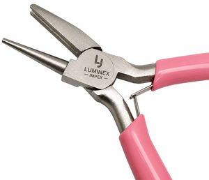 LUMINEX IMPEX LUB=113 <b>Long</b> <b>Nose</b> Stainless Steel Lightweight Smooth Work Jewelry Making Polishing Pliers for DIY Bracelet Making - Product Image 2