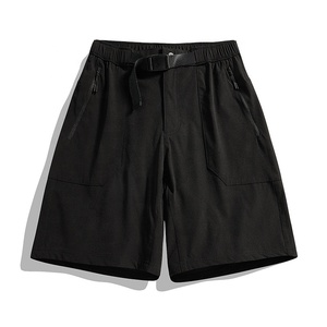 Nylon Spandex <b>Blend</b> Men’s Lightweight Casual Outdoor Hiking Shorts with Elastic Waist Adjustable Belt and Zipper Pockets for Men - Product Image 3