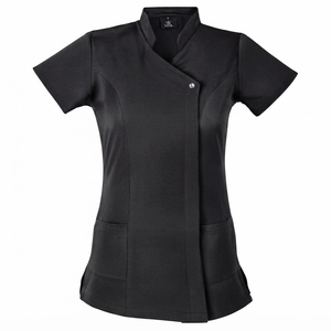 Tunique de mode pour esthéticiennes, coiffeuses, thérapeutes SPA, massothérapeutes de salon, en coton et polyester, avec logo personnalisé, service OEM - Product Image 5