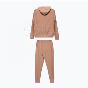 Ensemble de survêtement d'hiver pour femmes, dernier design, 100% coton, 2 pièces, motif uni, prix de gros d'usine - Product Image 5