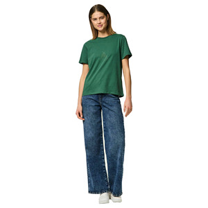 Camiseta lisa al por mayor para mujer, con logo personalizado, de alta calidad, corte regular, cómoda y transpirable, de tela gruesa, para verano. - Product Image 2