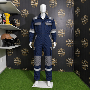 Overol de Trabajo para Hombre TwillSports, Algodón, Manga Larga, Reflectante, Uniforme de Protección Industrial - Product Image 5
