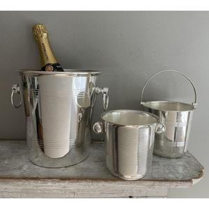 Cubo de Hielo de Acero Inoxidable con Asas de Concha, Última Novedad, Juego de 2 Cubos Enfriadores de Vino y Champaña, Sets de Regalo, Calidad Premium para Alimentos - Product Image 3