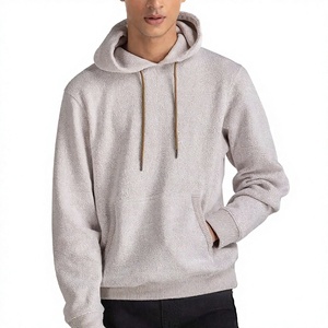 เสื้อฮู้ดผู้ชายผ้าฝ้าย 100% ทรงปกติ สีพื้น ผ้าถัก สวมใส่สบาย ระบายอากาศได้ดี สไตล์ลำลอง สำหรับฤดูใบไม้ร่วง - Product Image 4