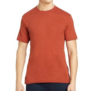 เสื้อยืดคอกลมโอเวอร์ไซส์สีพื้นผ้าฝ้ายคุณภาพพรีเมียมสำหรับผู้ชายแฟชั่นฤดูร้อนแบบเรียบง่าย รับผลิตตามแบบ OEM - Product Image 1