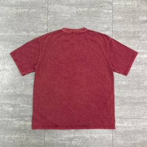Acid <b>Washed</b> 100% Cotton Organic T-shirt for Men Regular Fit Printed Tees High Quality Streetwear Lightweight Classic T-Shirts - Product Image 2