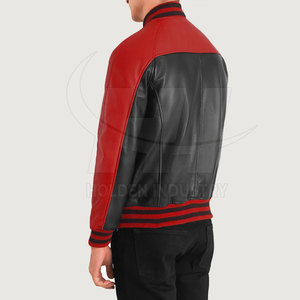Elegant Style <b>Leather</b> Baseball <b>Jacket</b> Premium Finish <b>Leather</b> Baseball <b>Jacket</b> Casual Wear <b>Leather</b> Baseball <b>Jacket</b> - Product Image 3