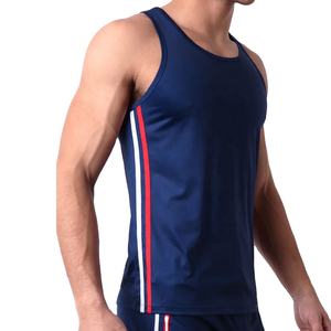 Summer Wear Relaxed Fit Breathable Eco-Friendly O-Neck Printed Tank Top for <b>Men</b> Casual 100% Polyester All Colors Sizes Wholesale - Product Image 2