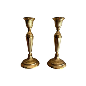 Bougeoir vintage en laiton, doré antique de luxe, support de bougie conique, vente en gros pour décoration de table de mariage et centre de table - Product Image 6