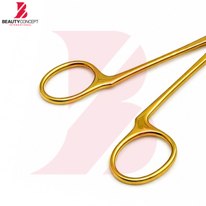 Pinza Pennington Chapada en Oro de Primera Calidad, Pinza para Perforaciones Corporales de Acero Inoxidable, Herramienta Quirúrgica Profesional - Product Image 4