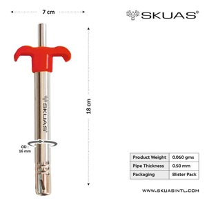 Encendedor de Cocina de Acero Inoxidable SKUAS, Encendedor de Gas Ecológico con Encendido Piezoeléctrico, Modelo SL1 Portátil Manual, 0.060 kg, Hecho en India - Product Image 2