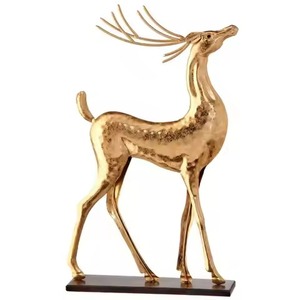 Décoration de Noël en métal de qualité supérieure en forme de renne, ornement de présentation pour la décoration saisonnière - Product Image 2