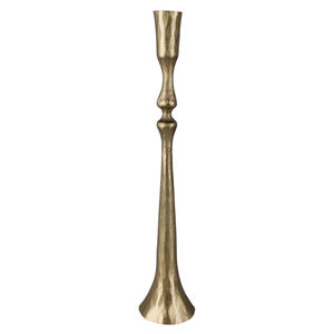 Porte-bougie antique en métal et pot à bougie unique en béton, finition artisanale, couleur marron, pots à bougies luxueux faits à la main - Product Image 2