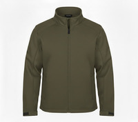 Nouvelle conception de veste softshell pour homme, coupe-vent, imperméable, respirante, grande taille, col roulé, fermeture éclair, légère, séchage rapide