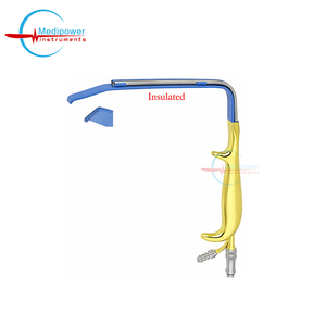 Retractor de Senos Tebbetts de Fibra Óptica Aislada de 15cm x 30cm y Aspirador con Cuchilla Dentada para Cirugía Plástica y de Senos - Product Image 5