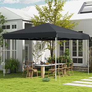 Gazebo Pop-up 13x13 con Regolazione Facile dell'Altezza, Borsa per il Trasporto con Ruote, Colore Grigio - Product Image 2
