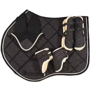 Juego de almohadillas para silla de montar estilo inglés de primera calidad, las más vendidas de 2026, incluye características de cepillado de piel a juego, polialgodón OEM - Product Image 5