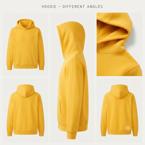 เสื้อกันหนาวมีฮู้ดบุซับในแขนยาวทรงพอดีตัวสำหรับผู้ชาย | เสื้อสเวตเชิ้ตมีฮู้ดสีพื้นแนวลำลอง | ถักทอจากผ้าฝ้ายแท้100% เป็นมิตรต่อสิ่งแวดล้อมแห้งเร็วกันน้ำ - Product Image 4