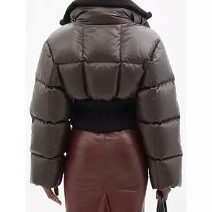 เสื้อโค้ทขนเป็ดสำหรับผู้ชายเสื้อโค้ทบล็อกสีเต่ามีซิปกันน้ำกันลมเสื้อโค้ทขนเป็ดไนลอน100% - Product Image 2