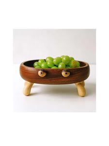 Panier à fruits élégant en bois fait main pour une présentation décorative de la table et le service des fruits - Product Image 4