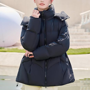 Veste longue matelassée pour femme, vente en gros, personnalisable, économique et durable, imperméable et chaude avec - Product Image 3