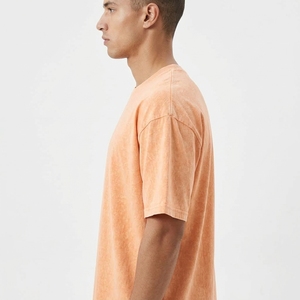 Camiseta Larga Vintage de Moda para Hombre, 100% Algodón, Corte Holgado, Hombros Caídos, Lavada, Transpirable y Ecológica - Product Image 6